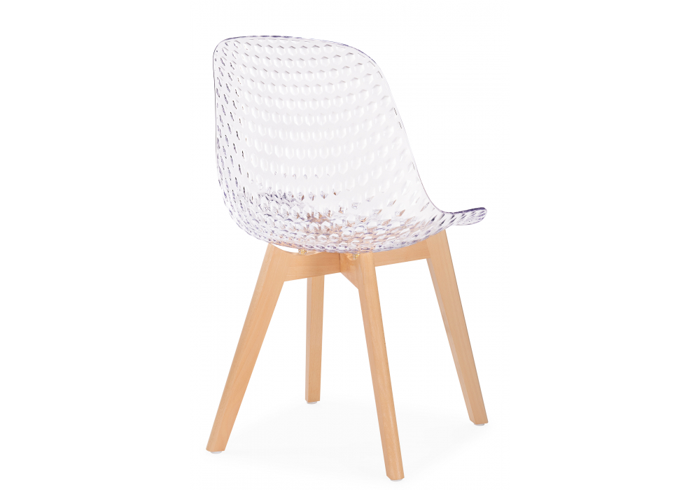 Пластиковый стул Vart clear / wood — изображение 4