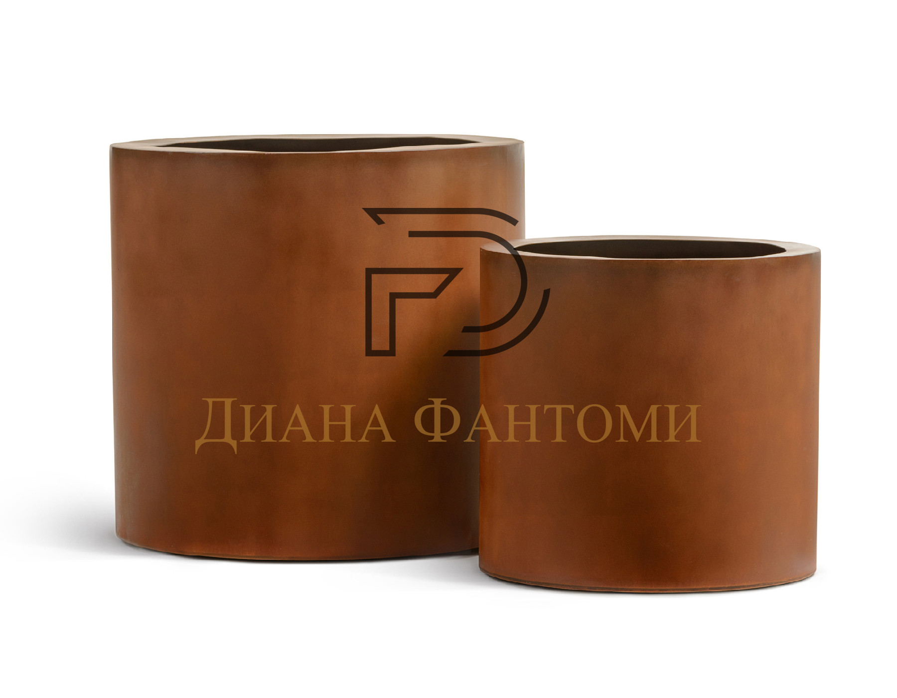 Кашпо - Corten Steel - Цилиндр