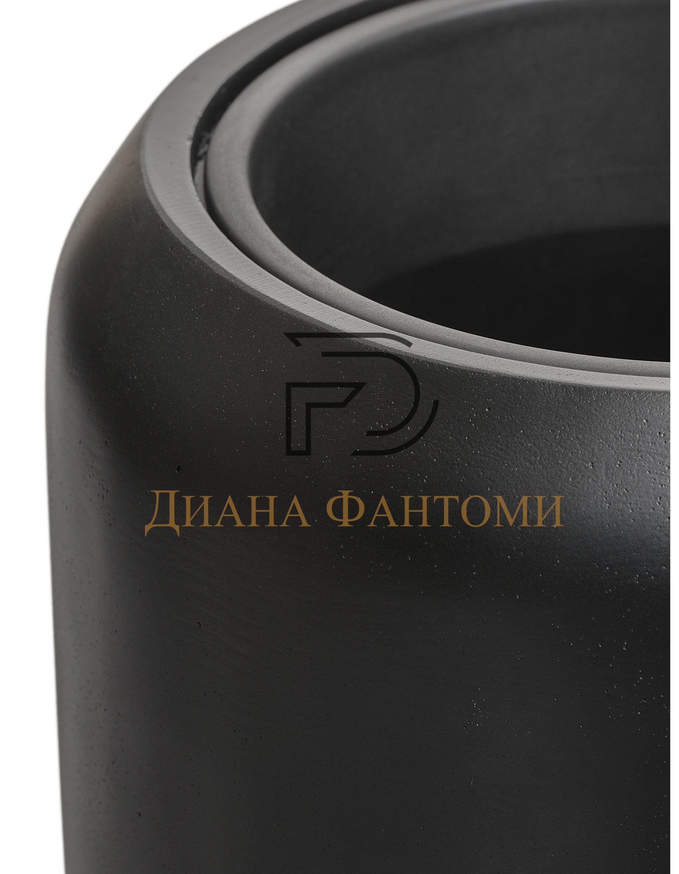 Кашпо - Black Stone - Высокий конус Design — изображение 2
