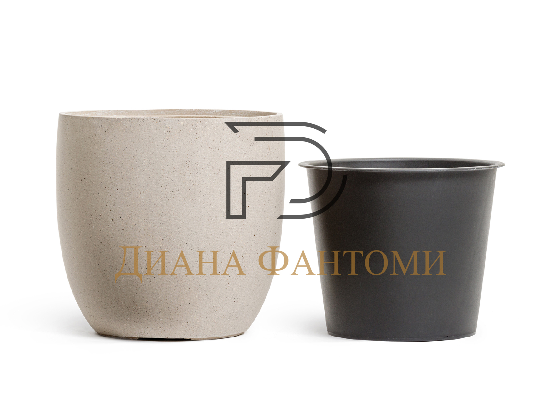 Кашпо - Beton - Округлый конус — изображение 3