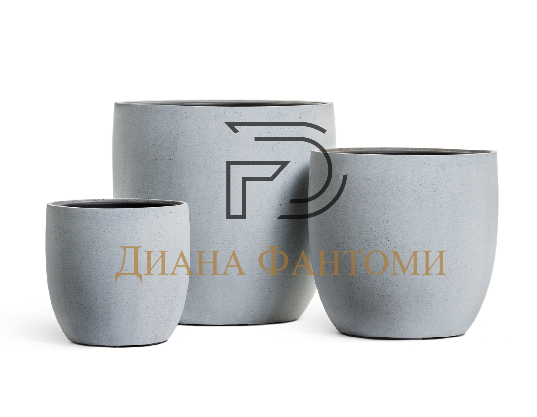 Кашпо - Beton - Округлый конус — изображение 5