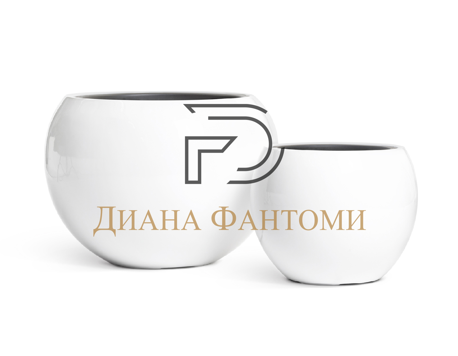 Кашпо - Gloss - Полусфера