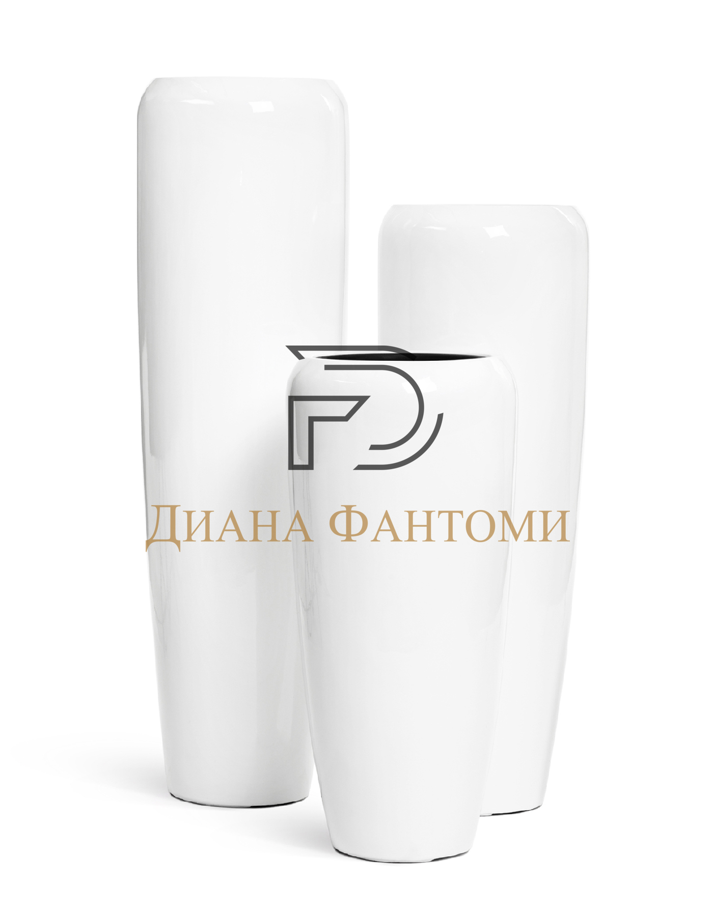 Кашпо - Gloss - Высокий конус Design