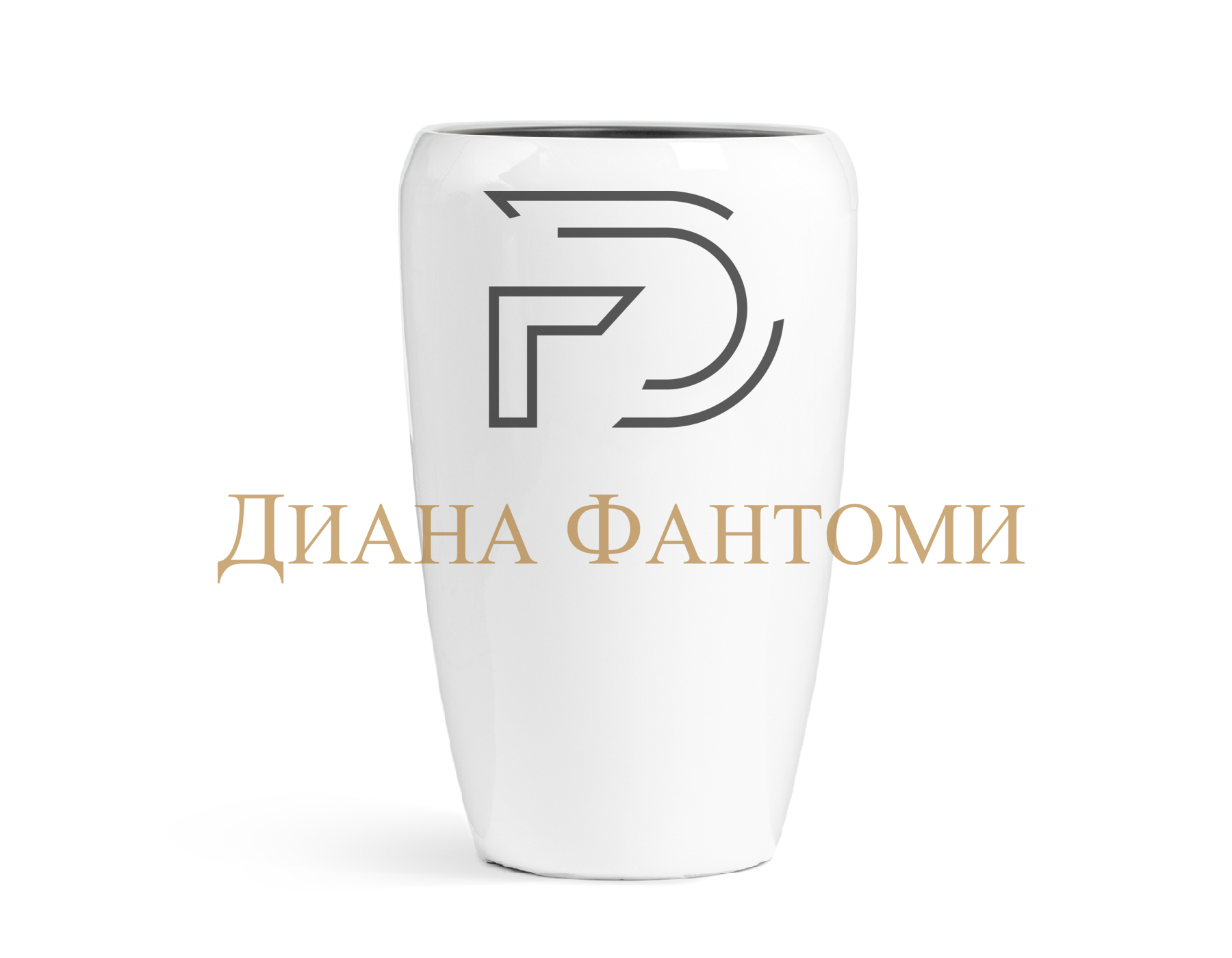 Кашпо - Gloss - Высокий округлый конус — изображение 2
