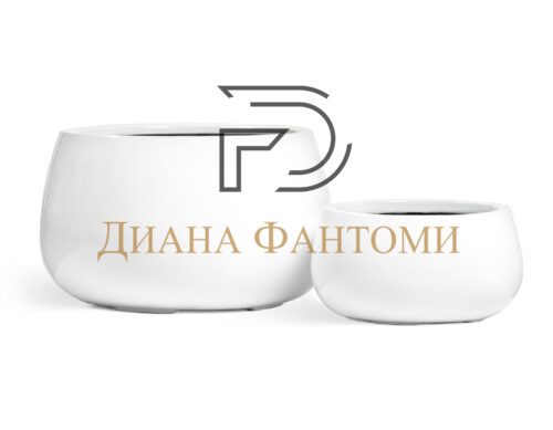 Кашпо - Gloss - Низкая чаша