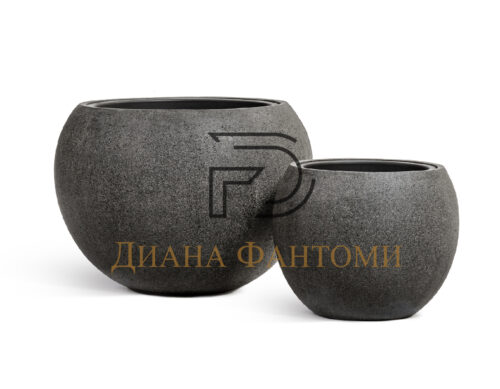 Кашпо - Stone - Большая полусфера